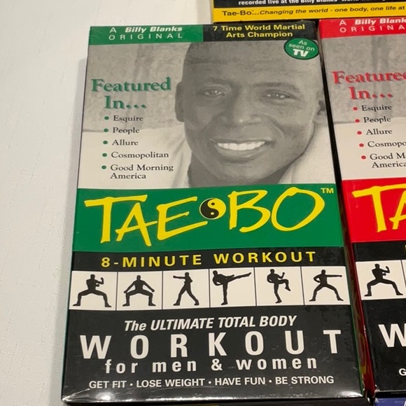 TAE-BO by Billy Blanks Collection of Five VHS Tapes - Picture 3 of 12